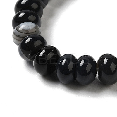 Natural Black Agate Beads Strands G-H295-C03-06-1