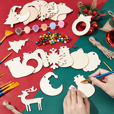 DIY Christmas Themed Pendant Decoration Making Kit DIY-WH0430-094-1