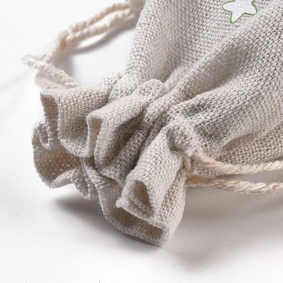 Christmas Cotton Cloth Storage Pouches ABAG-M004-02P-1