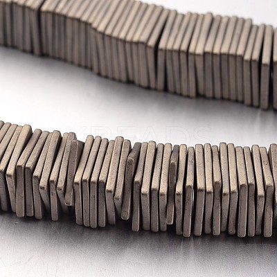 Electroplate Non-magnetic Synthetic Hematite Bead Strands G-F300-20B-F06-1