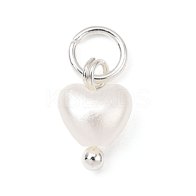ABS Imitation Pearl Bead Charms PALLOY-JF04111-1