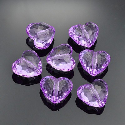 Transparent Acrylic Beads X-PL318Y-6-1