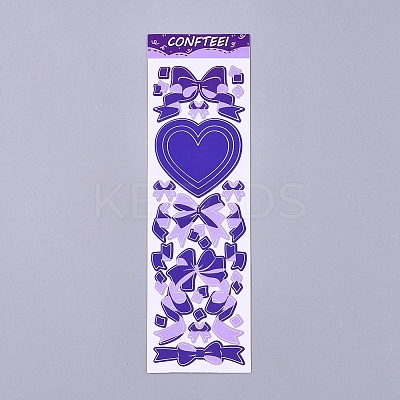 Bowknot Ribbon Pattern Decorative Labels Stickers DIY-L037-B07-1