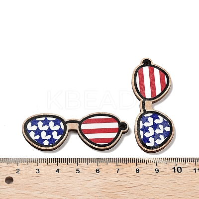 Spray Painted Wood Big Pendants WOOD-D028-01Q-1