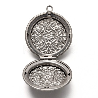 Tarnish Resistant 316 Stainless Steel Locket Pendants STAS-P268-10P-1