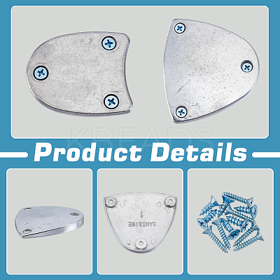 4Pcs Aluminum Tap Shoe Sole Protector FIND-WH0149-73A-1