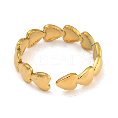 304 Stainless Steel Open Cuff Rings for Women LS-RJEW-L125-07G-02-1