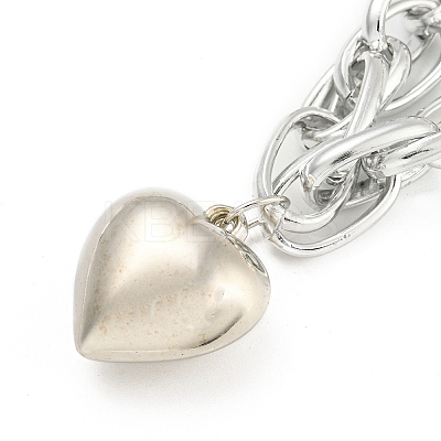 Heart Pendant Necklace NJEW-K261-03P-1