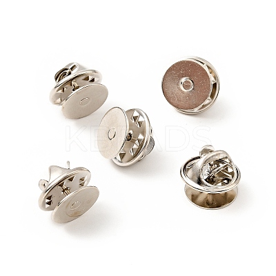 120Pcs Brass Butterfly Clutches Pin Backs KK-J303-01P-1