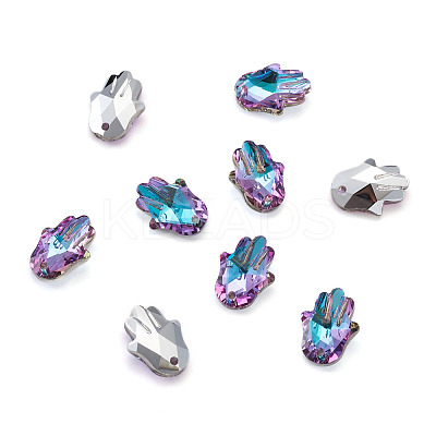 K9 Glass Rhinestone Pendants X-GLAA-TA001-008-1