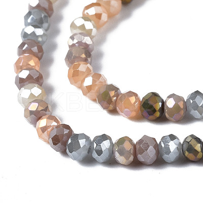 Electroplate Glass Beads Strands EGLA-T020-13A-01-1