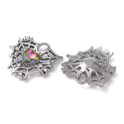 Rack Plating Alloy Glass Pendants FIND-YW0001-87-1