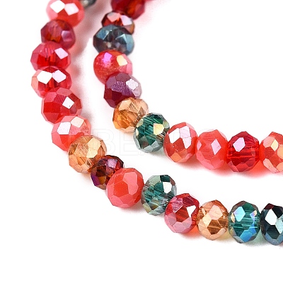Electroplate Glass Beads Strands GLAA-T023-A16-01-1