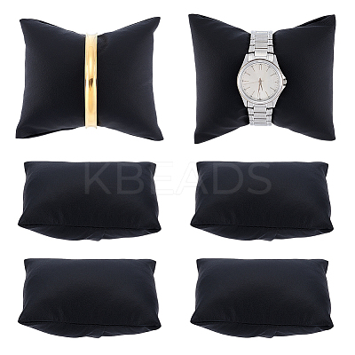 PU Leather Jewelry Watch/Bracelet Display Pillows ODIS-WH0043-198A-1
