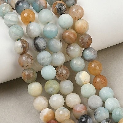 Natural Flower Amazonite Beads G-H1430-1-1