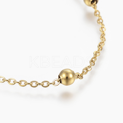 304 Stainless Steel Anklets AJEW-H013-01G-1
