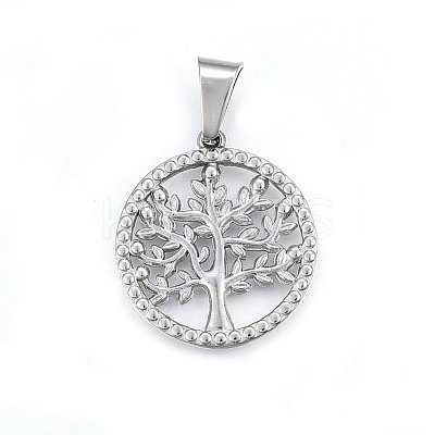 Non-Tarnish 304 Stainless Steel Pendants STAS-P209-14P-1
