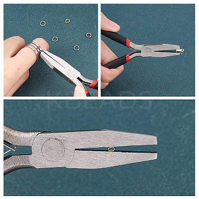 1Pc Carbon Steel Jewelry Pliers for Jewelry Making Supplies AJEW-SC0001-43-1