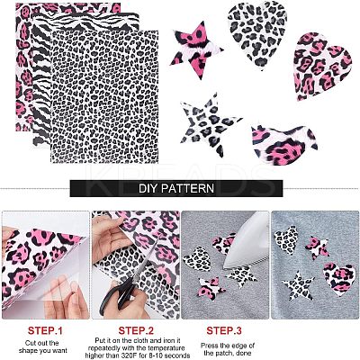 10Pcs 10 Color VINYL Heat Transfer Film DIY-NB0005-28-1-1