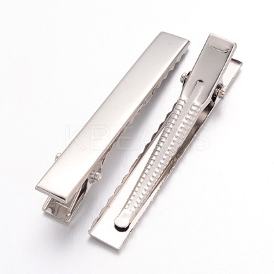 Iron Flat Alligator Hair Clip Findings IFIN-S286-57mm-1