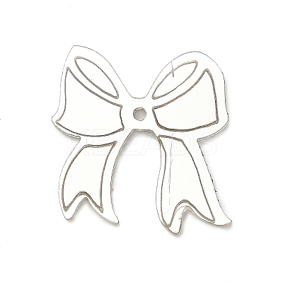 Laser Mirror Face Acrylic Pendants OACR-G046-02A-1