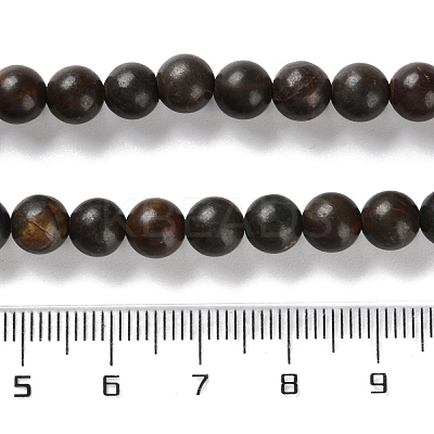 Natural Polychrome Jasper/Picasso Stone/Picasso Jasper Beads Strands G-C160-01-6mm-1