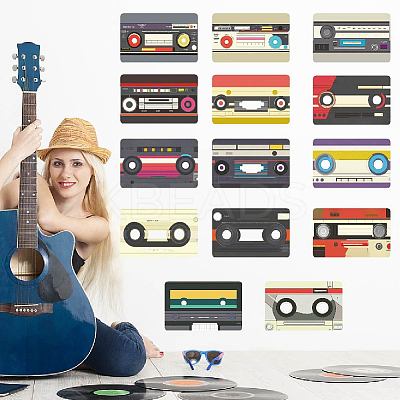 Translucent PVC Self Adhesive Wall Stickers STIC-WH0021-016-1