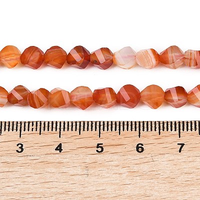 Natural Banded Agate Beads Strands G-P611-C09-01-1