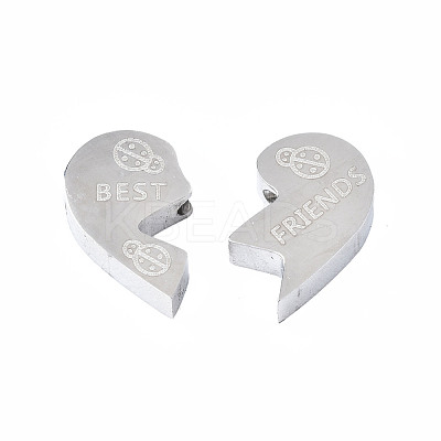 Tarnish Resistant 304 Stainless Steel Beads STAS-S080-060P-NR-1