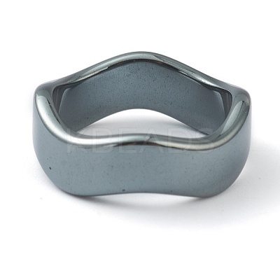 Non-magnetic Synthetic Hematite Finger Rings RJEW-H544-03E-1