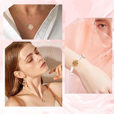 20Pcs 10 Styles 201 Stainless Steel Connector Charms FIND-SC0004-69-1