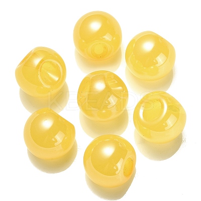 Opaque Acrylic Beads OACR-G012-03E-1