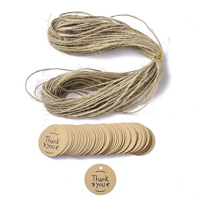 Thank You Theme Kraft Paper Jewelry Display Paper Price Tags CDIS-K004-01D-1
