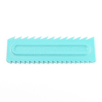 Plastic Baking Edge Dough Scraper and Cutter Pastry Spatulas AJEW-P077-05-1