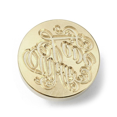 Follow Your Heart Wax Seal Brass Stamp Heads AJEW-M038-01G-G-1