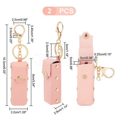 PU Leather Lipstick Storage Bags AJEW-WH0270-45B-1