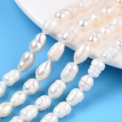 Natural Cultured Freshwater Pearl Beads Strands PEAR-N012-07S-1