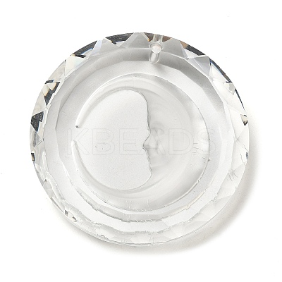 Transparent Glass Pendants GLAA-F118-06-1