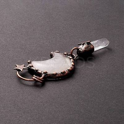 Natural Quartz Crystal Big Pendants G-M383-25D-1