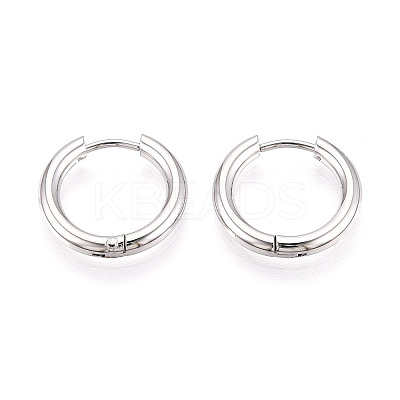 304 Stainless Steel Hoop Earrings EJEW-T048-24A-P-1