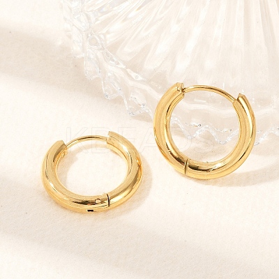Ion Plating(IP) 304 Stainless Steel Huggie Hoop Earrings X-EJEW-O087-06B-1