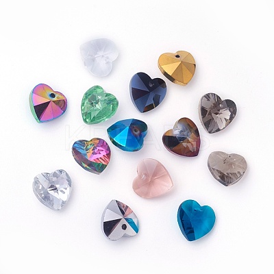 Romantic Valentines Ideas Glass Charms G030V14mm-1