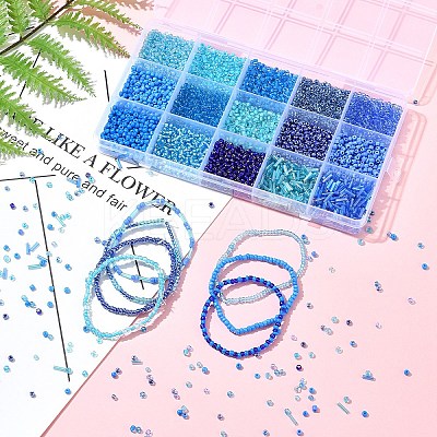 150G 15 Styles Baking Paint Glass Seed Beads SEED-FS0001-31A-1