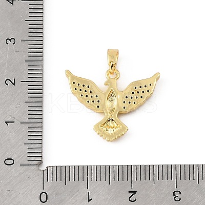 Brass & Rhinestone Pendants RB-CBA4B36-03G-1