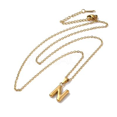 PVD Vacuum Plating 201 Stainless Steel Necklaces NJEW-H033-01G-N-1