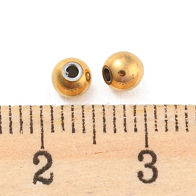 Ion Plating(IP) 304 Stainless Steel Spacer Beads STAS-L187-4mm-09G-1