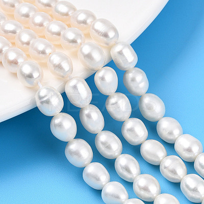 Natural Cultured Freshwater Pearl Beads Strands PEAR-N012-07X-01-1