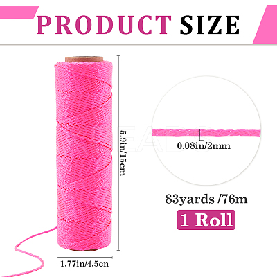 76M Flat Nylon Braided Cords NWIR-WH20001-01A-1
