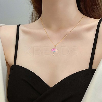 16Pcs Acrylic Umbrella Charms Pendants Acrylic Dangle Charm with Brass Loops for Jewelry Necklace Earring Making Handmade JX313A-1