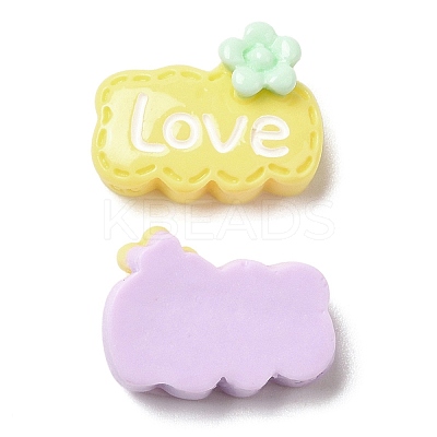 Cartoon Opaque Resin Cabochons X-RESI-C039-01F-1